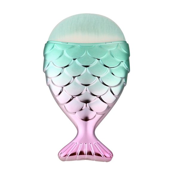 NEW 11 Piece Professional Mermaid Makeup Brush Set with Blender Sponge - Picture 3 of 3